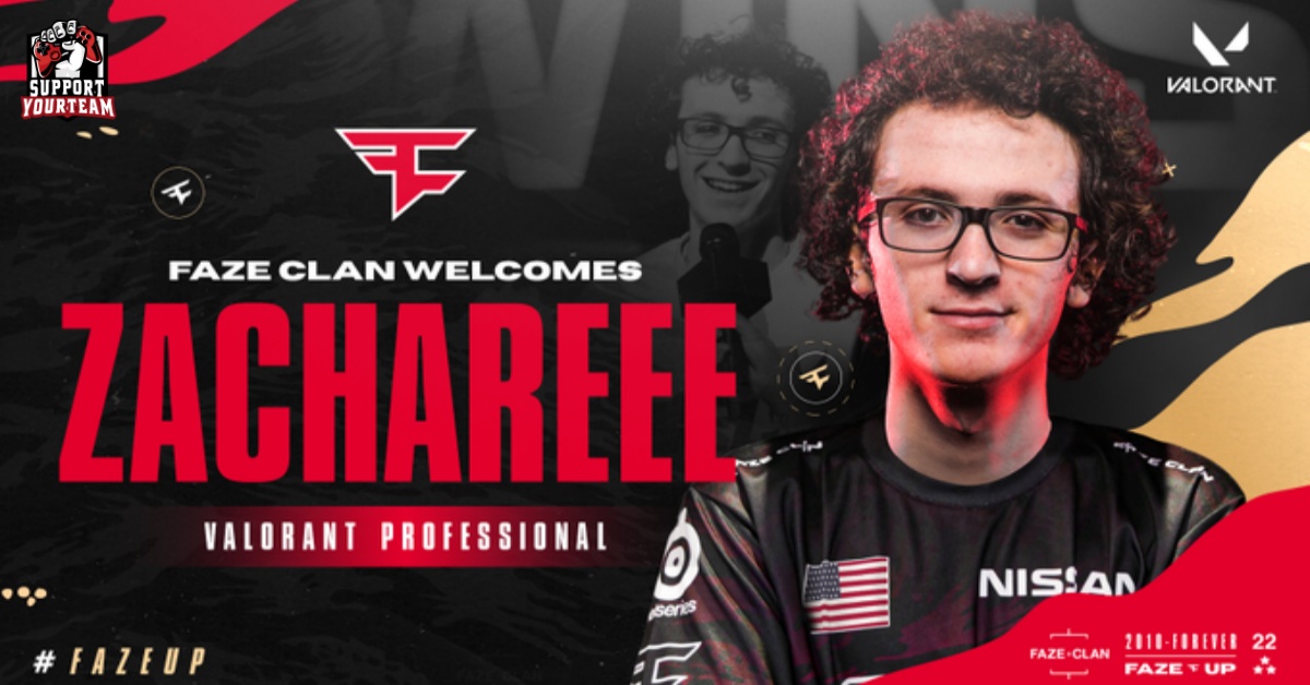 เปิดตัวผู้เล่นคนที่สามสังกัด FaZe Clan ทีม Valorant ด้วยอดีตนักแข่งขันฝีมือดีจาก Overwatch อย่าง ZachaREEE